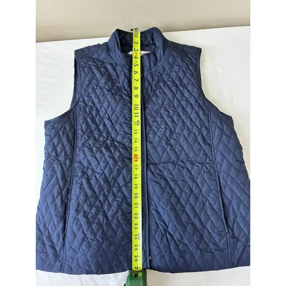 Croft & Barrow XL Blue Quilted Vest